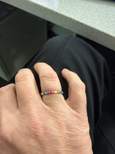 Customer photo review of MULTICOLOUR THIN RING