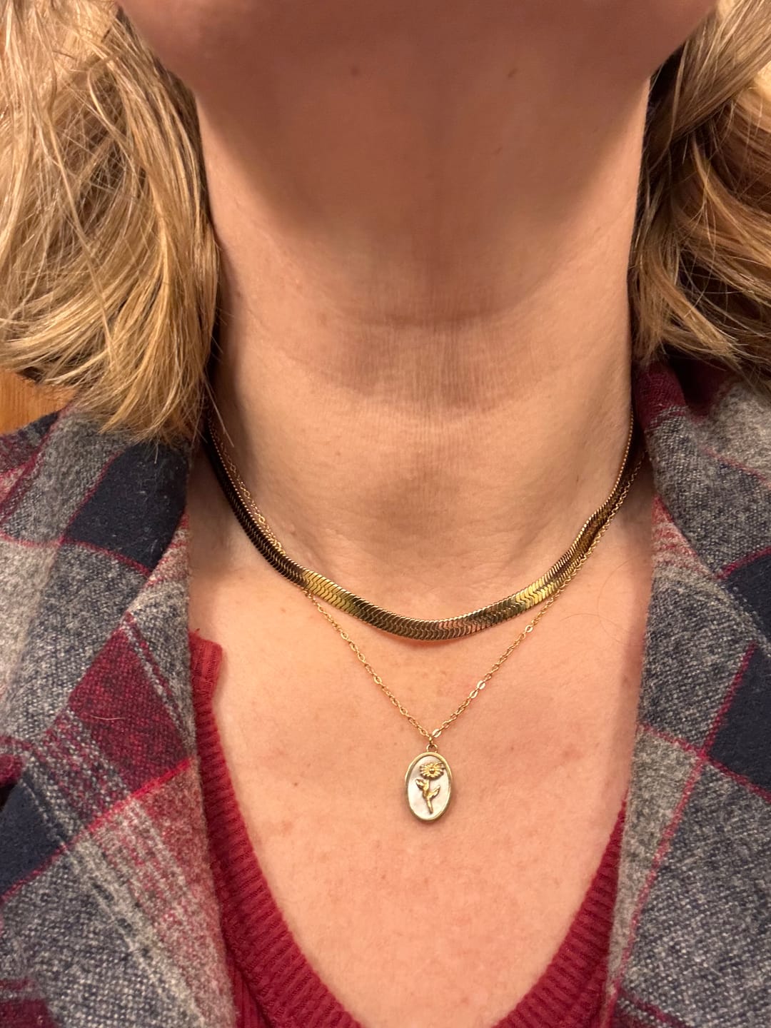 Customer photo review of The Little Way Necklace