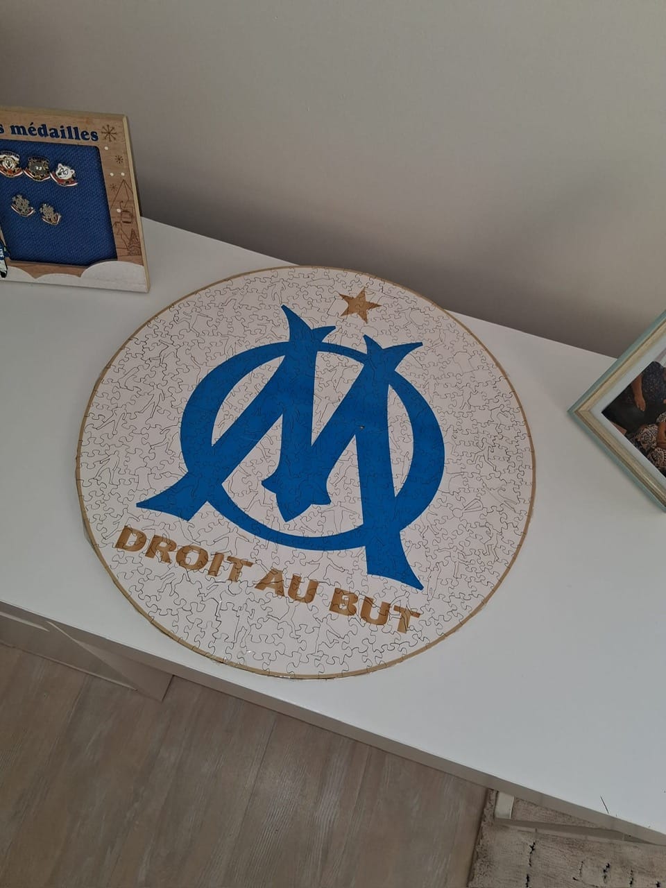 Customer photo review of Logo Olympique de Marseille® - Puzzle en Bois