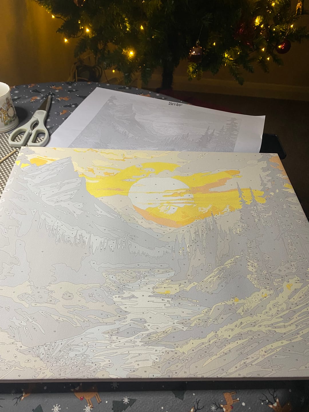 Customer photo review of Mountainside Sunset