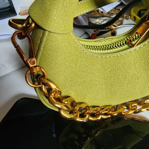 Customer photo review of LEFTSIDE Mini PU Leather Saddle Shoulder Bag for Women 2024 Winter New Trend Y2K Handbags and Purses Females Crossbody Bags