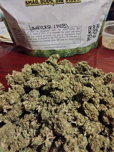Customer photo review of Bulk THCA Flower Pounds