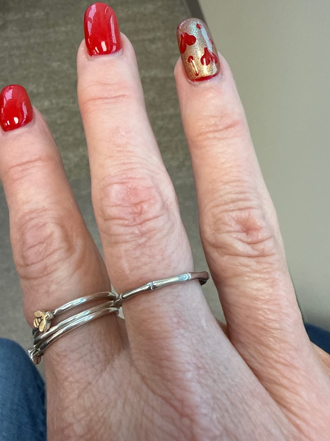 Customer photo review of Bamboo Stacker Ring (Bundle)