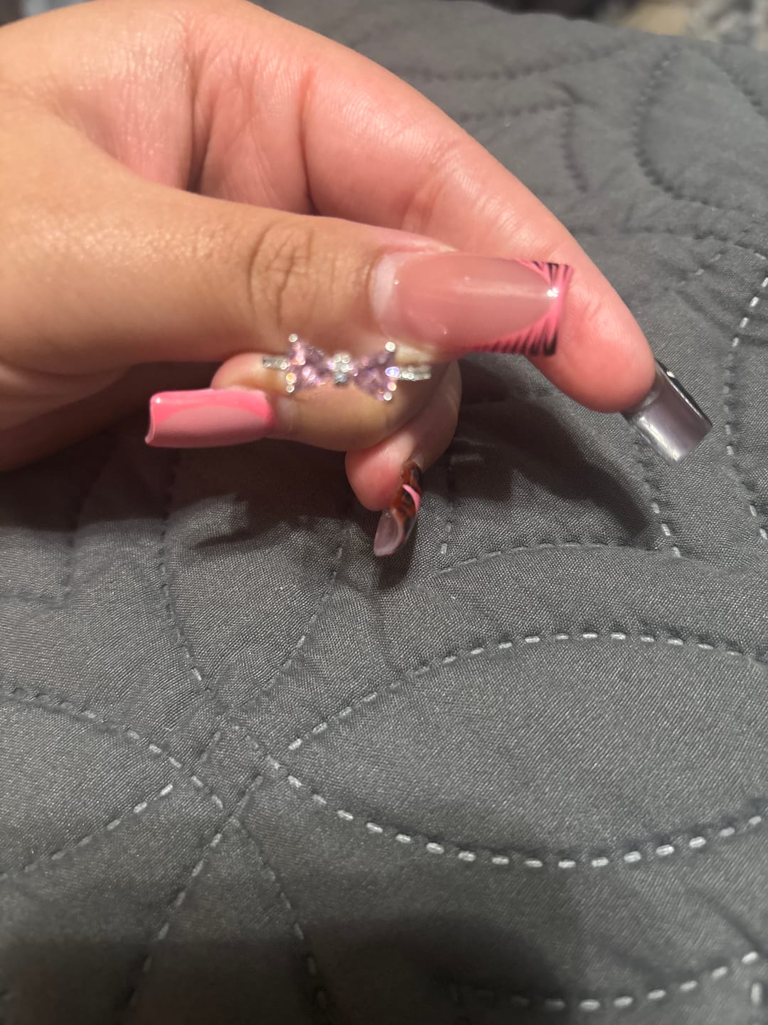 Customer photo review of PINK BOW Ring