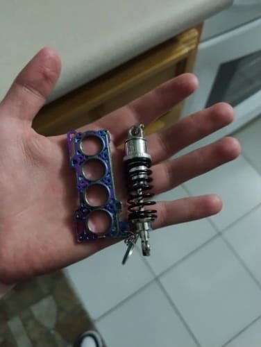 Customer photo review of Mini Coil Over Keychains