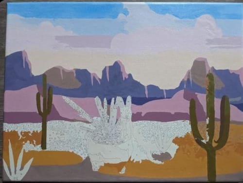 Customer photo review of Custom Landscape Paint By Numbers