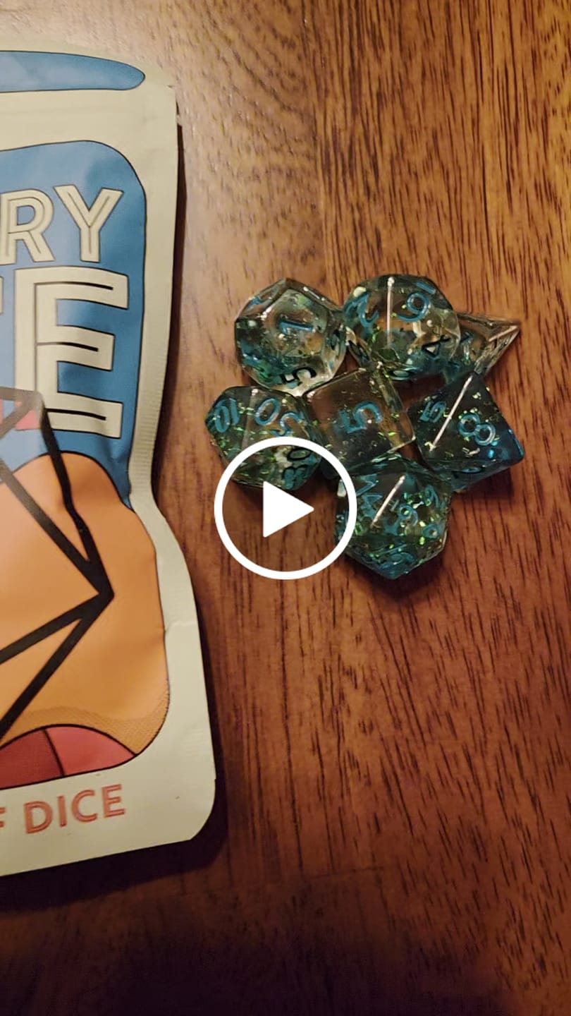 Customer video review of Mystery Dice Set – Handpacked in Portland, 100's of different dice!