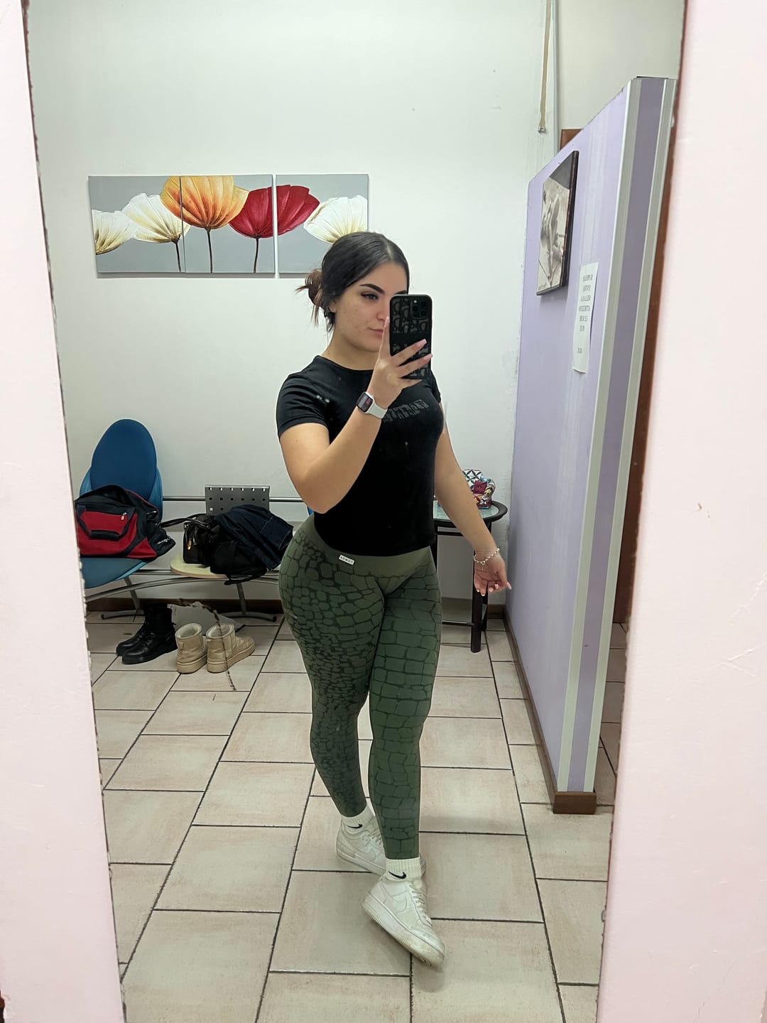 Customer photo review of Leggings Push Up All-up Cocco Verde