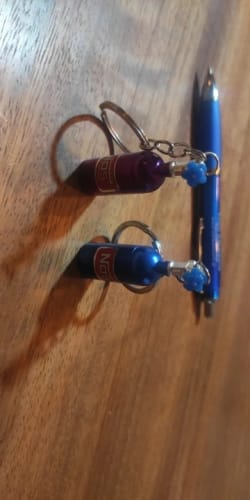 Customer photo review of Mini NOS Nitrogen Bottle Keychains