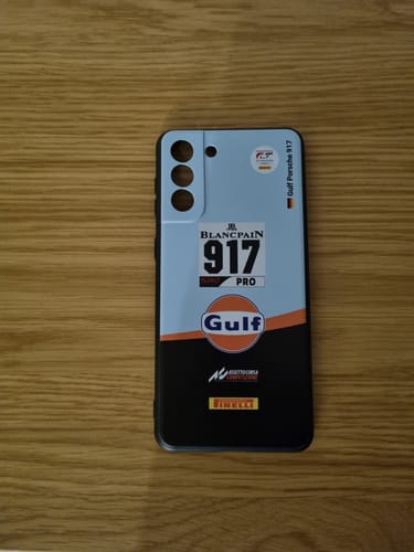 Kundenbewertung mit Foto zu Gulf Porsche GT Livery - Individuelle Handyhülle für Samsung