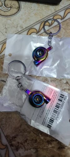 Customer photo review of Mini Turbo Keychains