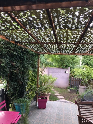 Customer photo review of Grünes Tarnnetz