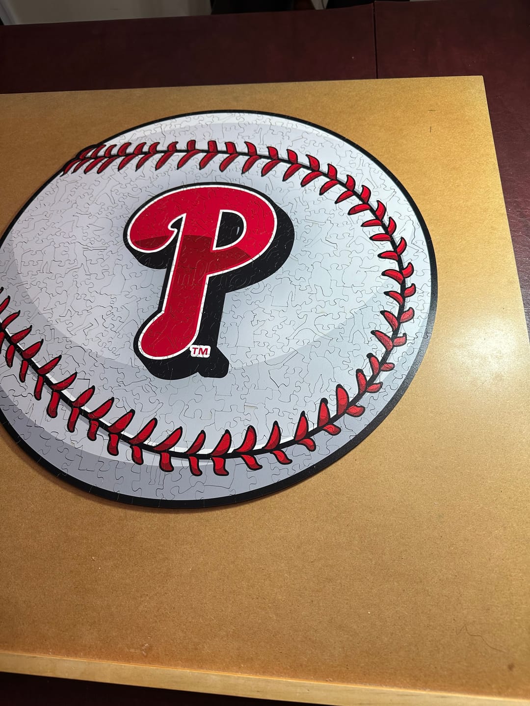 Customer photo review of Philadelphia Phillies™ - Wooden Puzzle