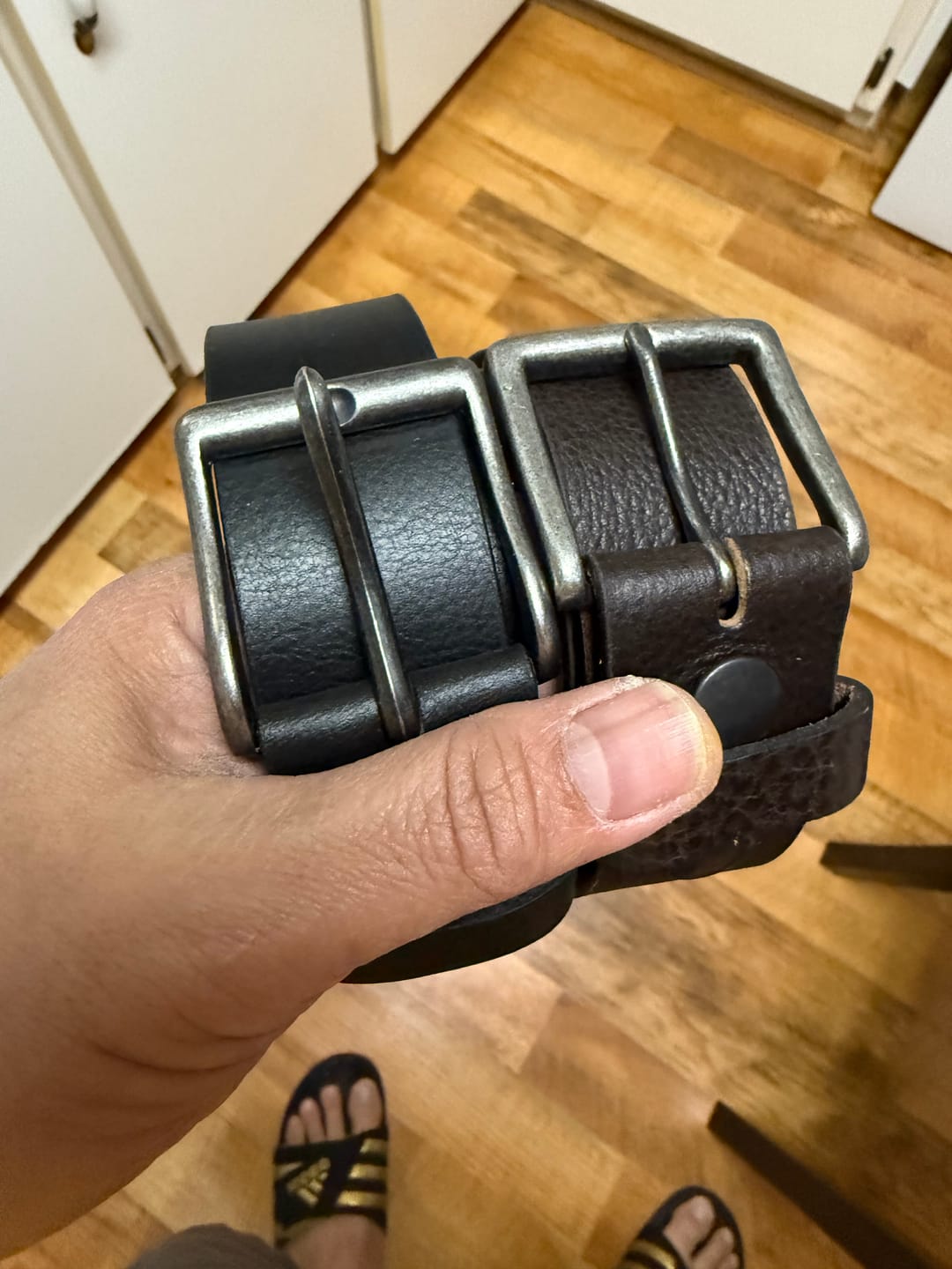 Customer photo review of The Long Haul Belt - Brown Classic 100% Full-Grain Leather Belt