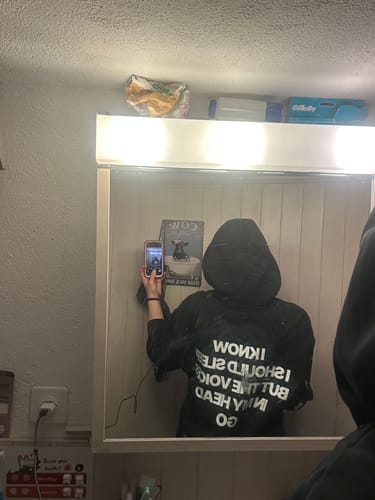 Customer photo review of Voices in my head (Oversized Hoodie)
