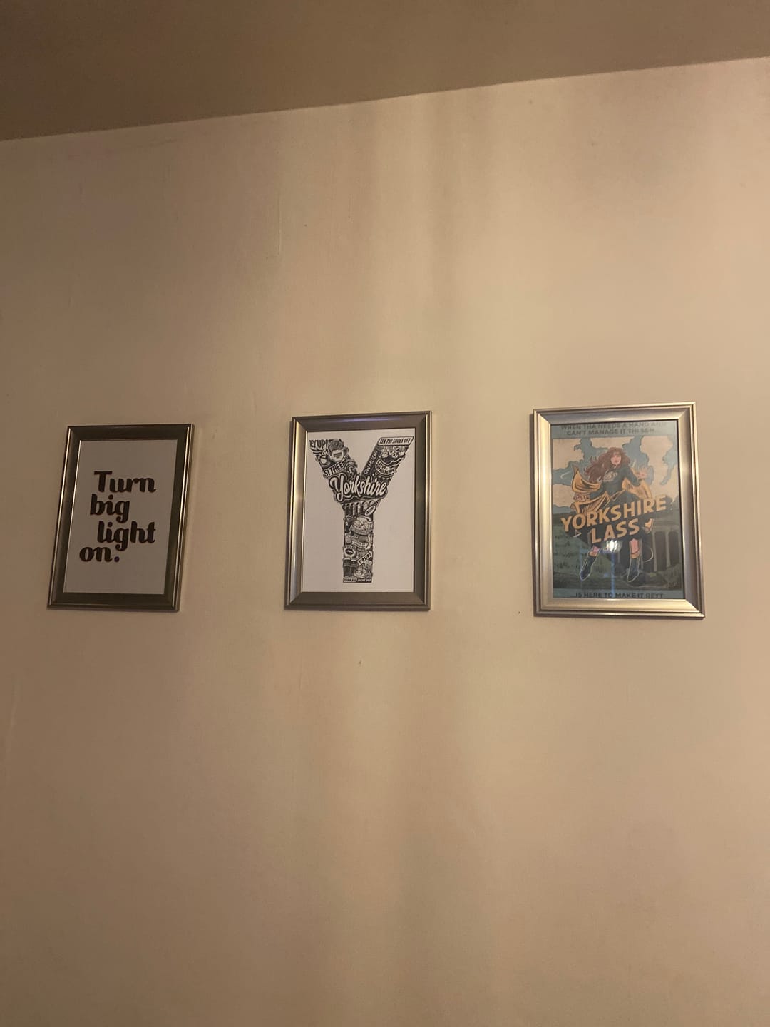 Customer photo review of Turn Big Light On - Print