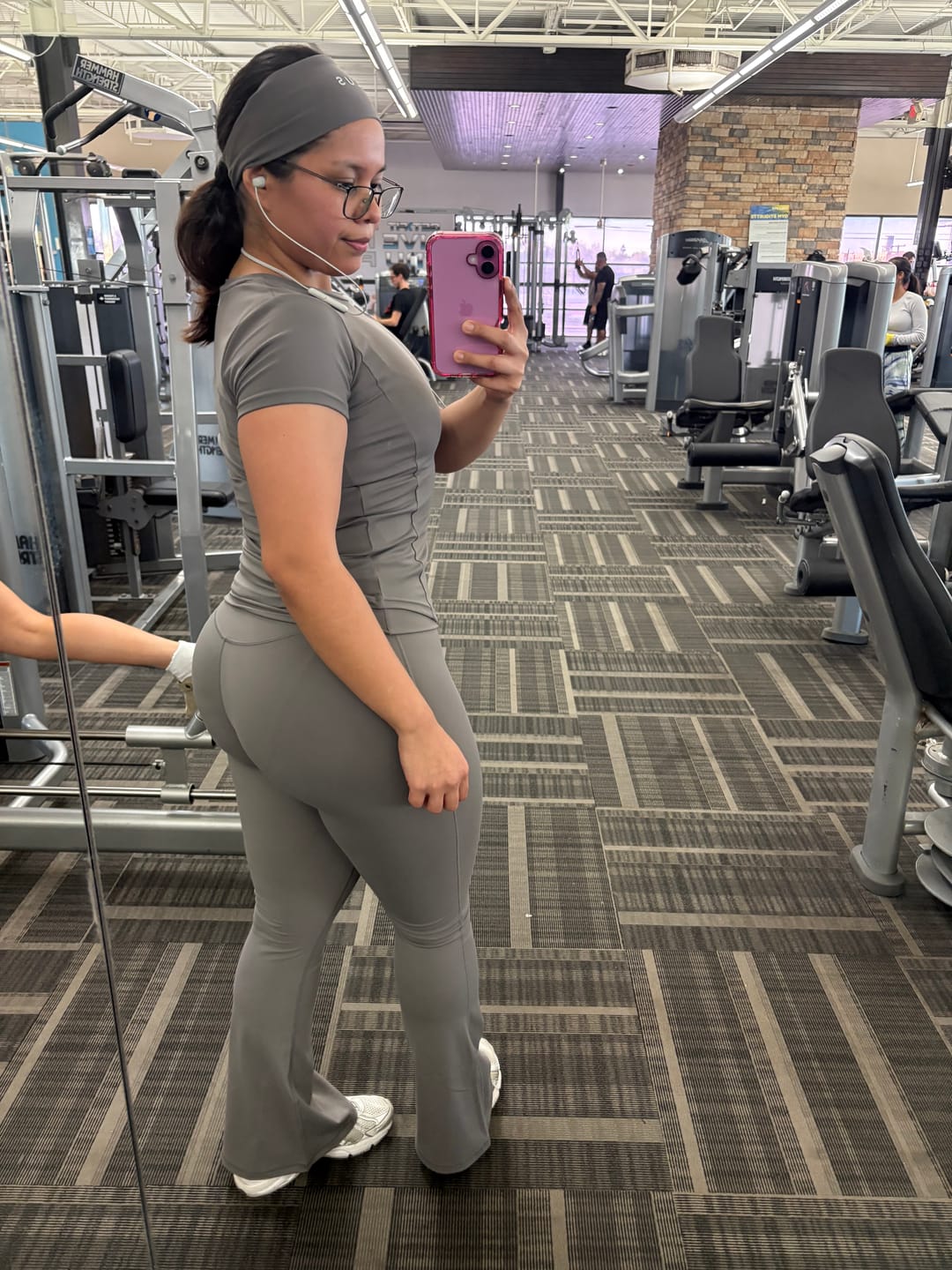 Customer photo review of REVEAL FOLD OVER LEGGINGS