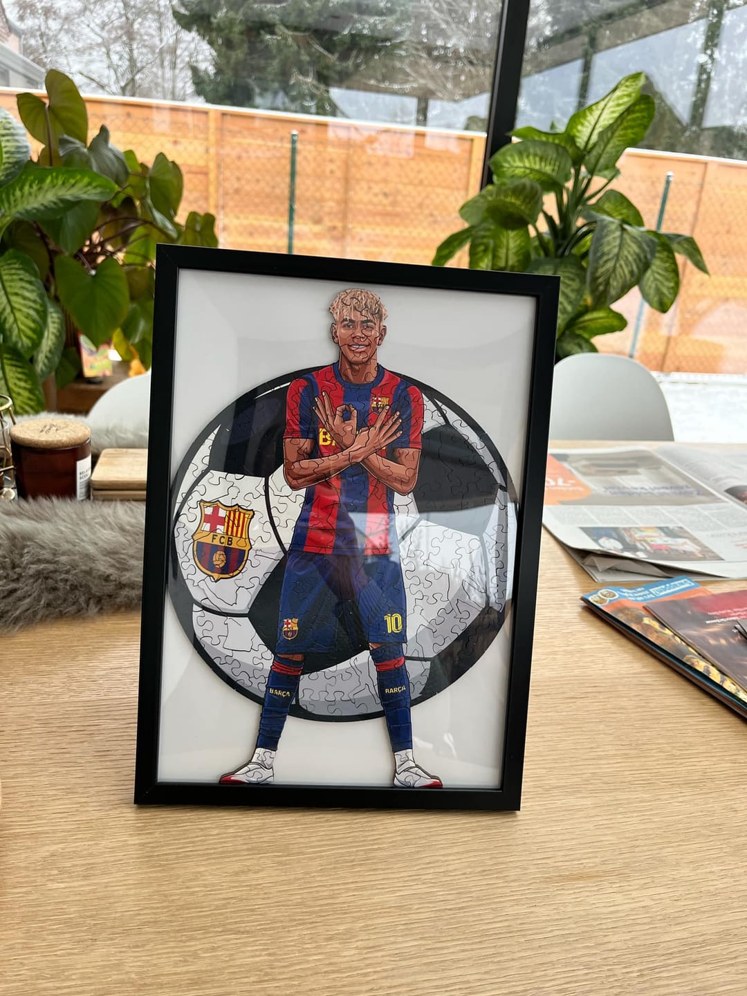 Customer photo review of Lamine Yamal - Wooden Puzzle