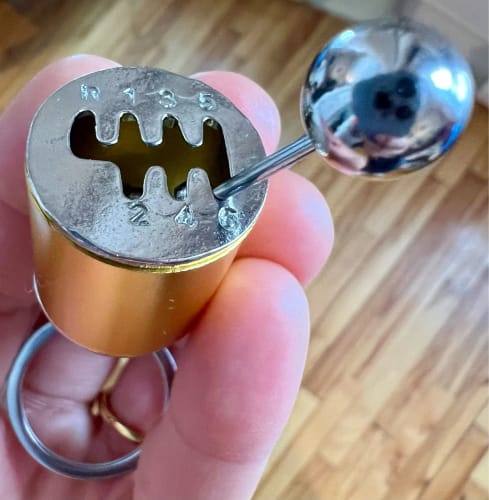 Customer photo review of Mini Shifter Keychains