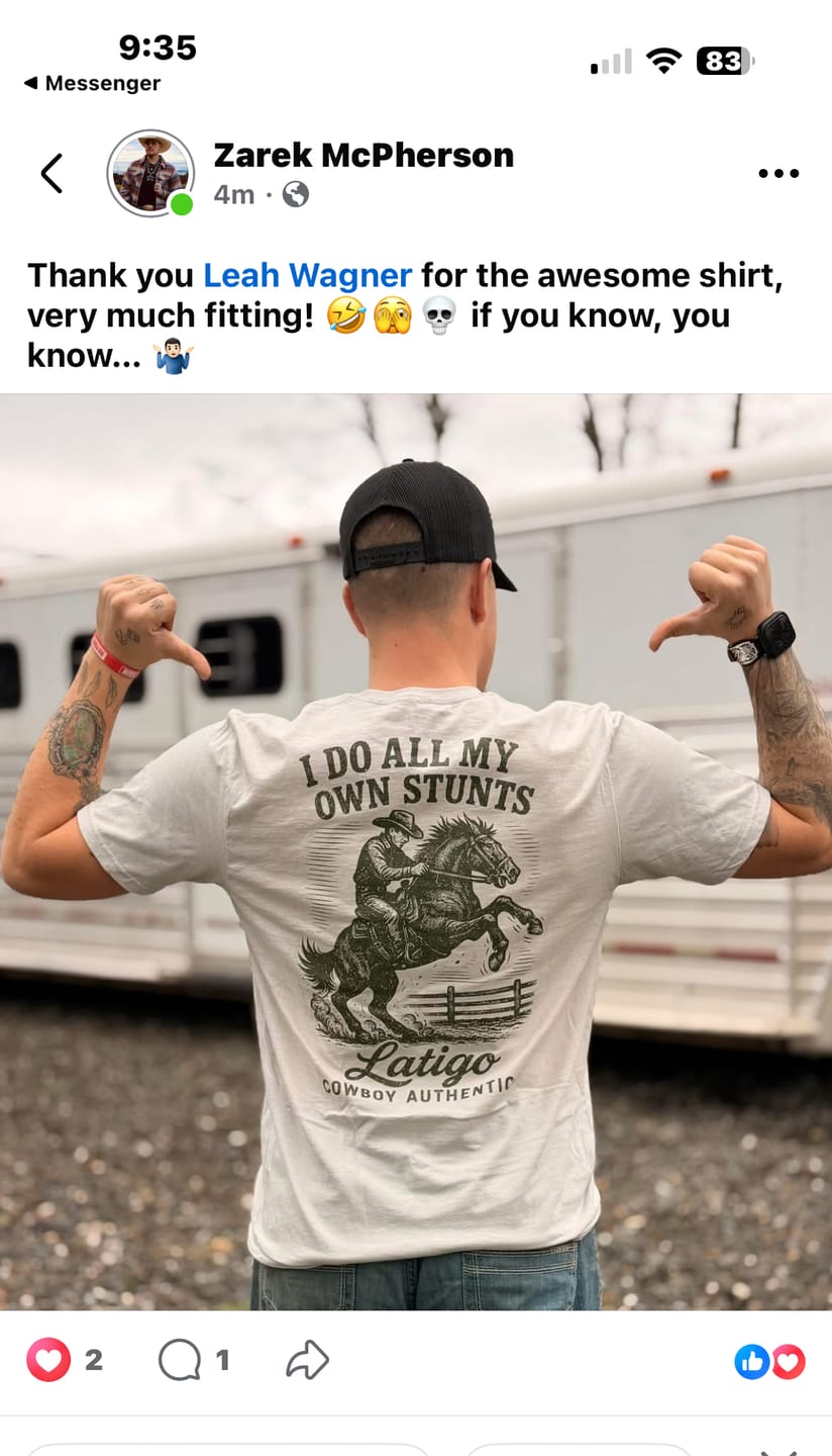 Customer photo review of Stunts Tee