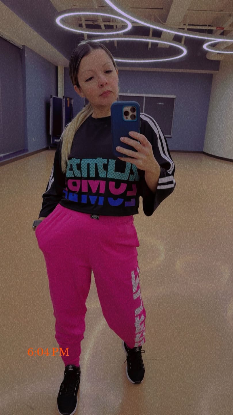 Customer photo review of Eastern Flavor Knit Drop Crotch Joggers