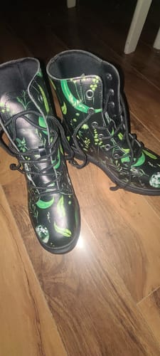 Customer photo review of Green Moonlit Botanica Boots