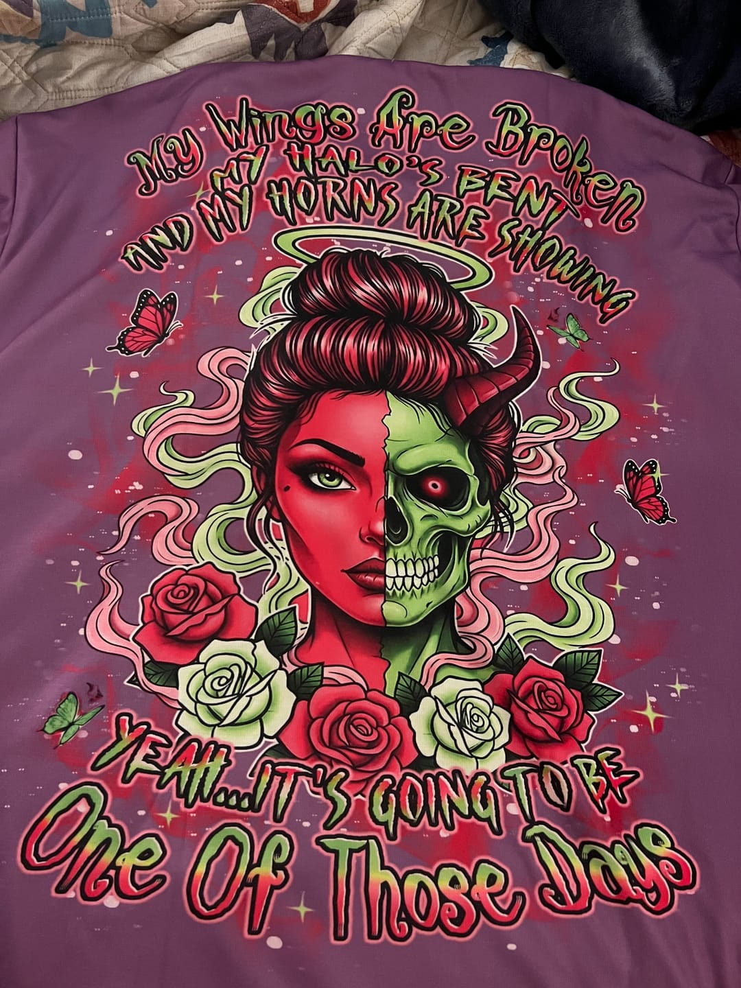 Customer photo review of IT'S GOING TO BE ONE OF THOSE DAYS ALL OVER PRINT - YHLT1512252