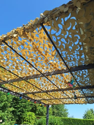 Customer photo review of Tarnnetz mit Stahlseil