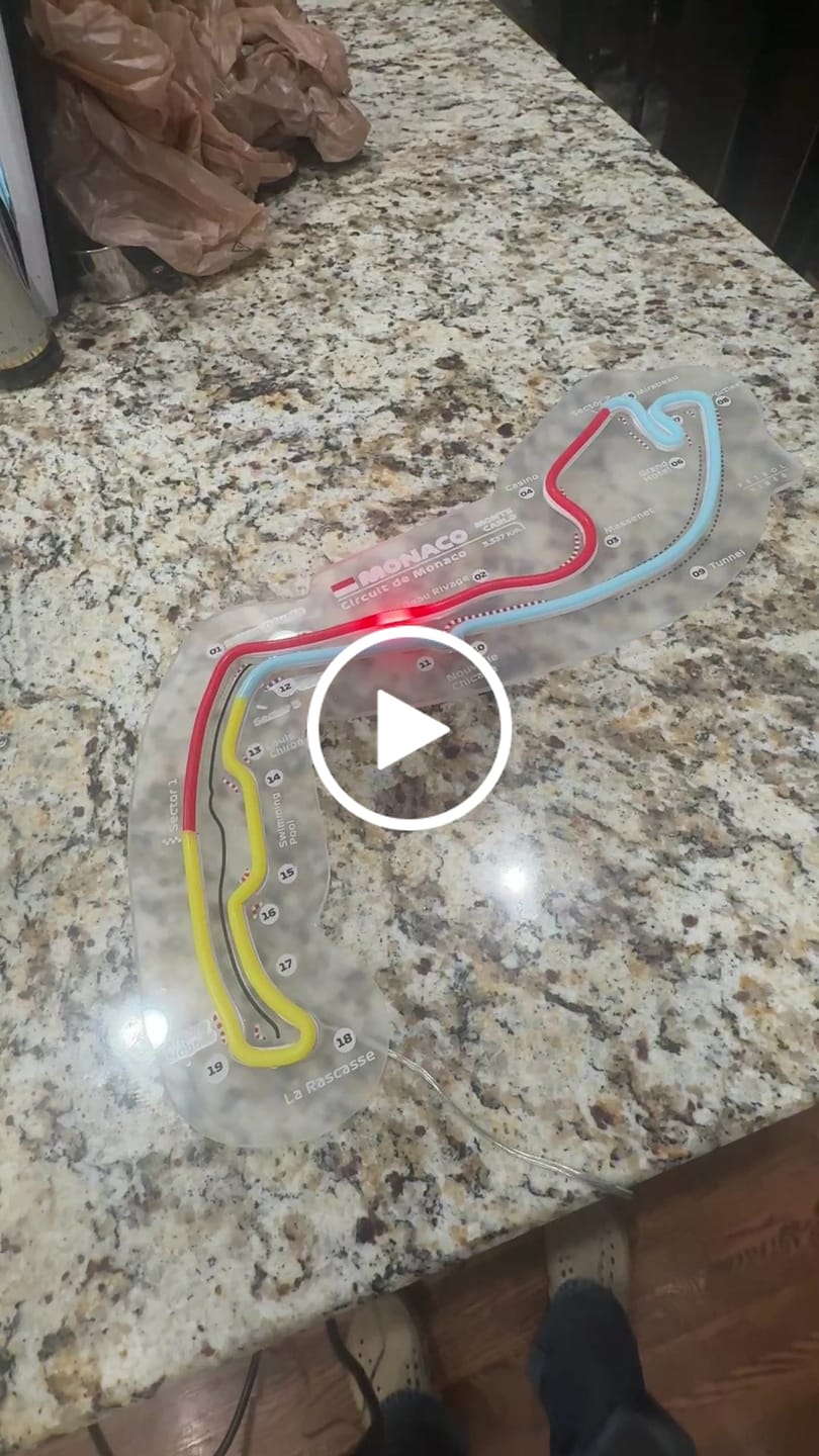 Customer video review of Circuit De Monaco Neon Race Track