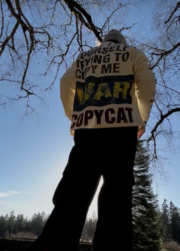 Customer photo review of Omirad “COPYCAT WAR” Heavy Waffle Long Sleeve