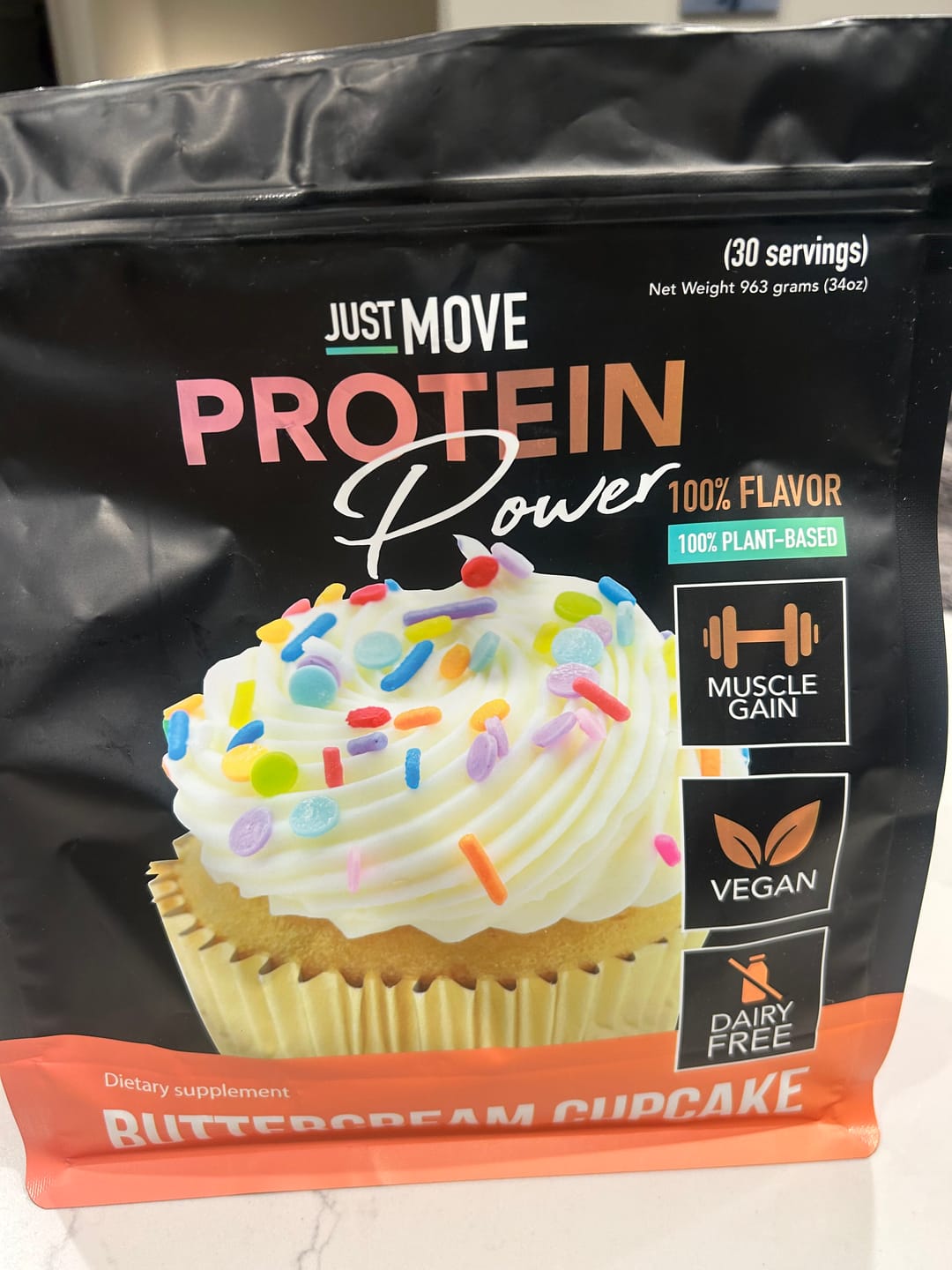 Customer photo review of Buttercream Cupcake Protein
