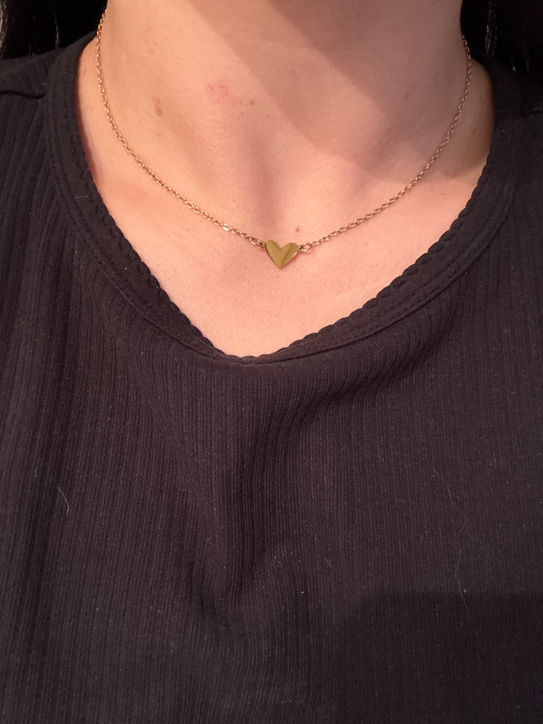 Customer photo review of The Heart Pendant Necklace