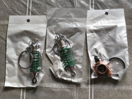 Customer photo review of Mini Coil Over Keychains
