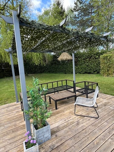 Customer photo review of Grünes Tarnnetz