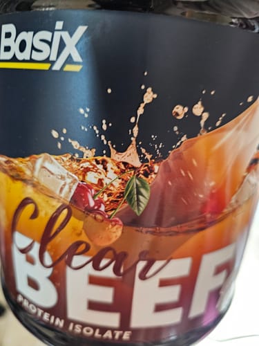 Customer photo review of Basix Clear Beef Protein Isolate – Sugar-Free Paleo Supplement Powder