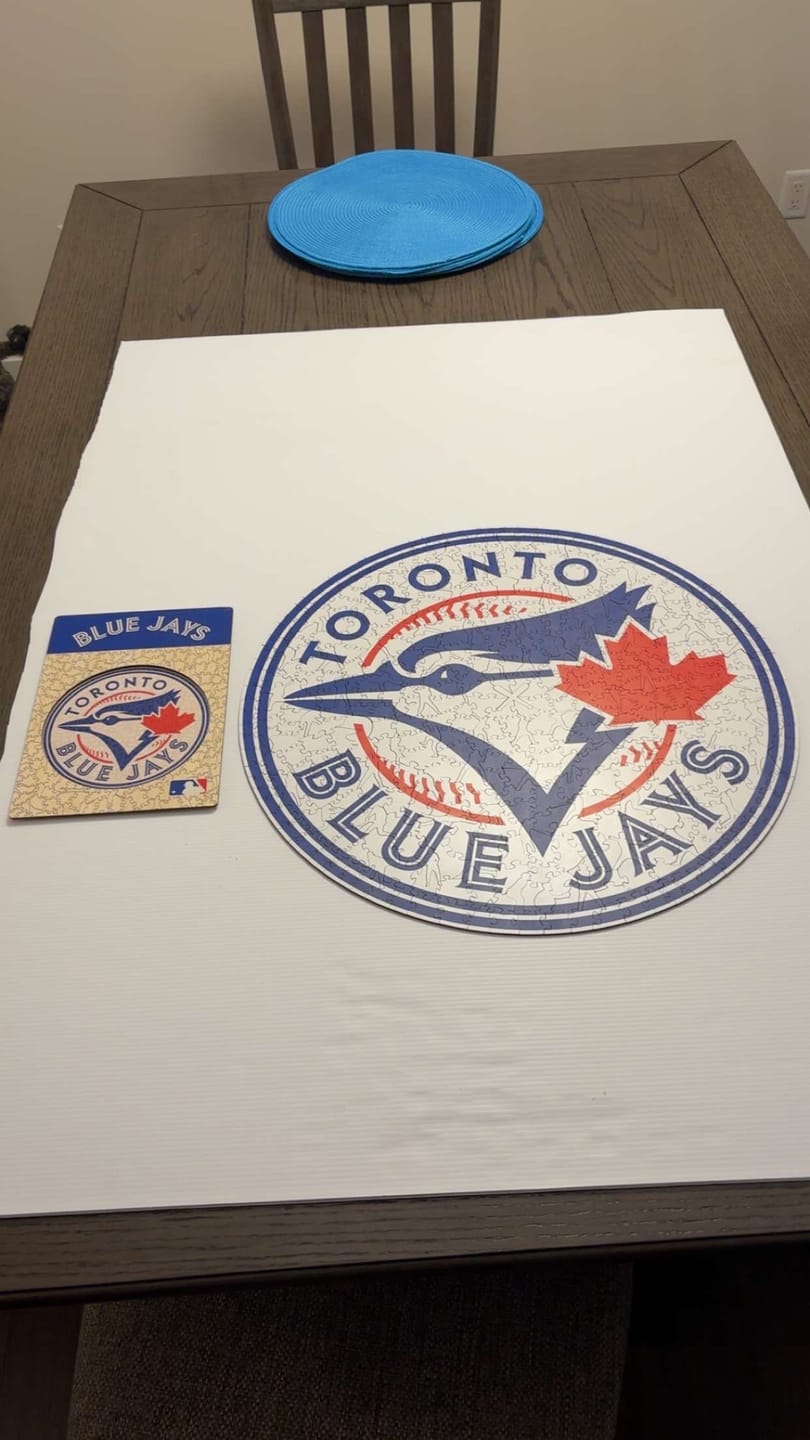 Customer photo review of Toronto Blue Jays™ - Wooden Puzzle