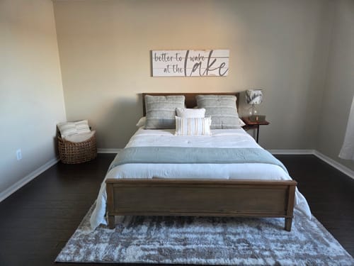 Customer photo review of Better To Wake At The Lake Rustic Sign