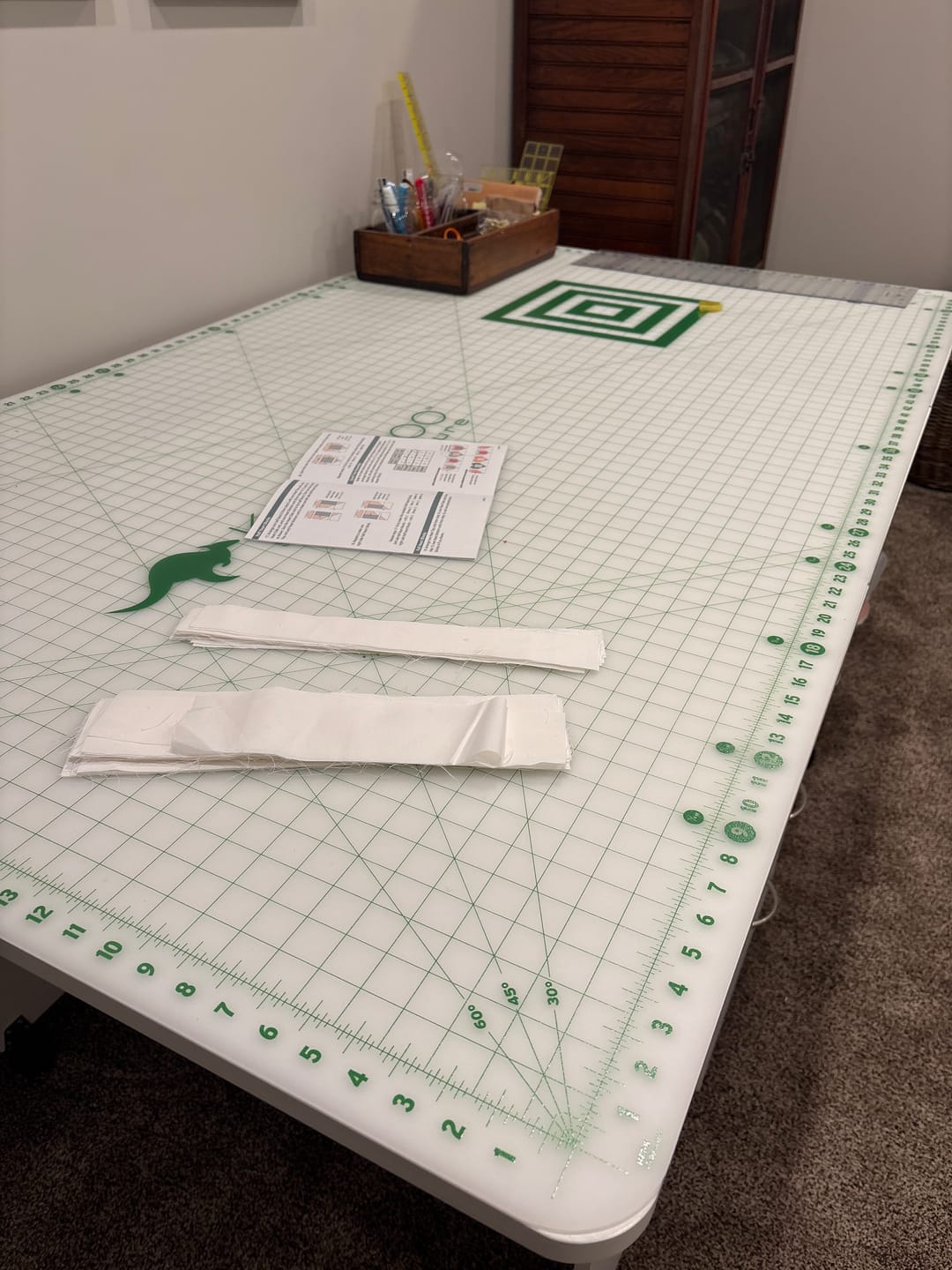 Customer photo review of Kangaroo Cutting Mat 66" x 36"