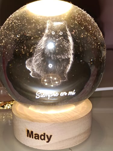 Customer photo review of Esfera de Cristal