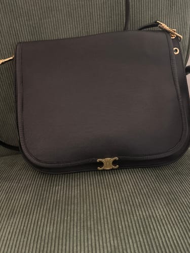 Customer photo review of Celine Besace Soft Triome Black Handbag in Lambskin 276301