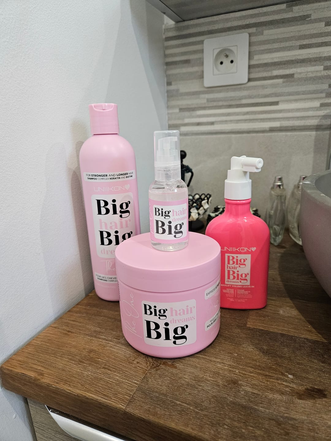 Customer photo review of Gamme The One - Kit complet - Shampooing, masque et sérum
