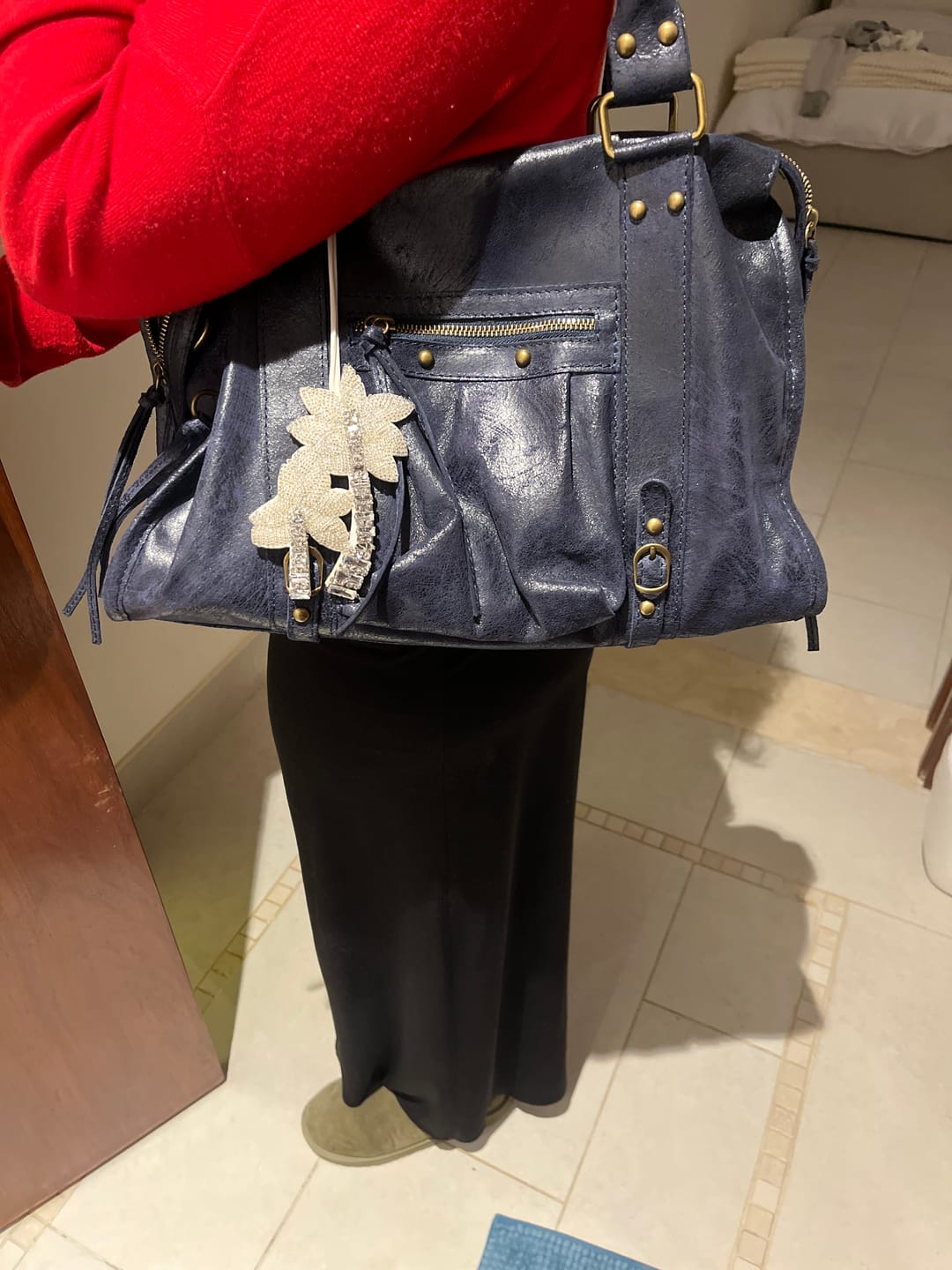 Customer photo review of It girl bag navy