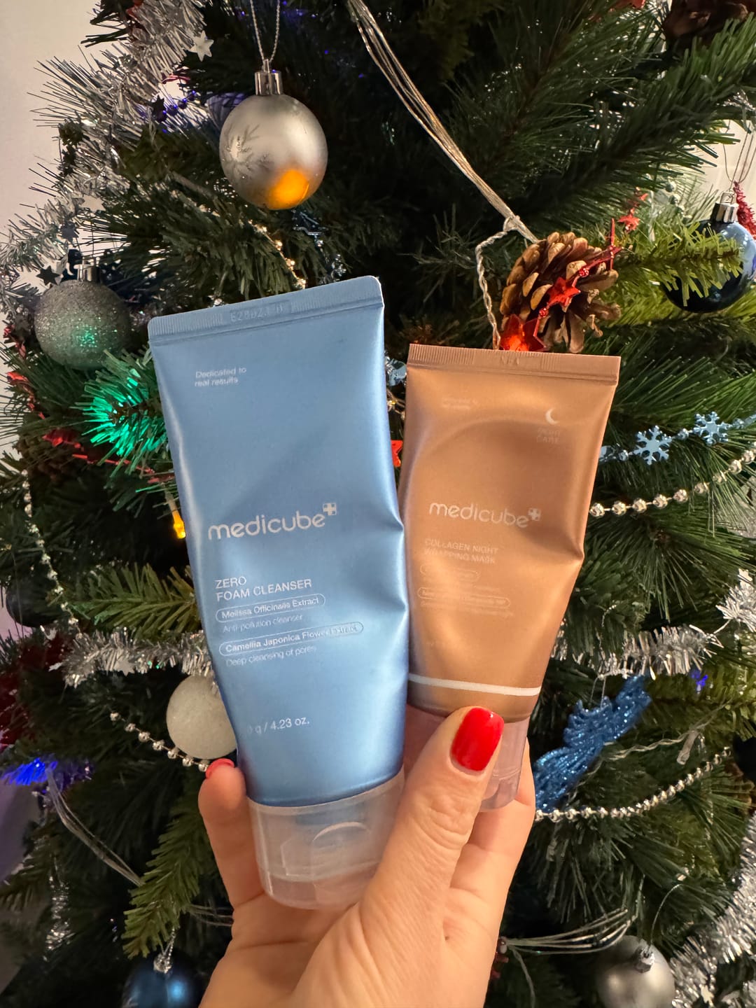 Customer photo review of Nostiprinoša nakts maska sejai Medicube Collagen Night Wrapping Mask