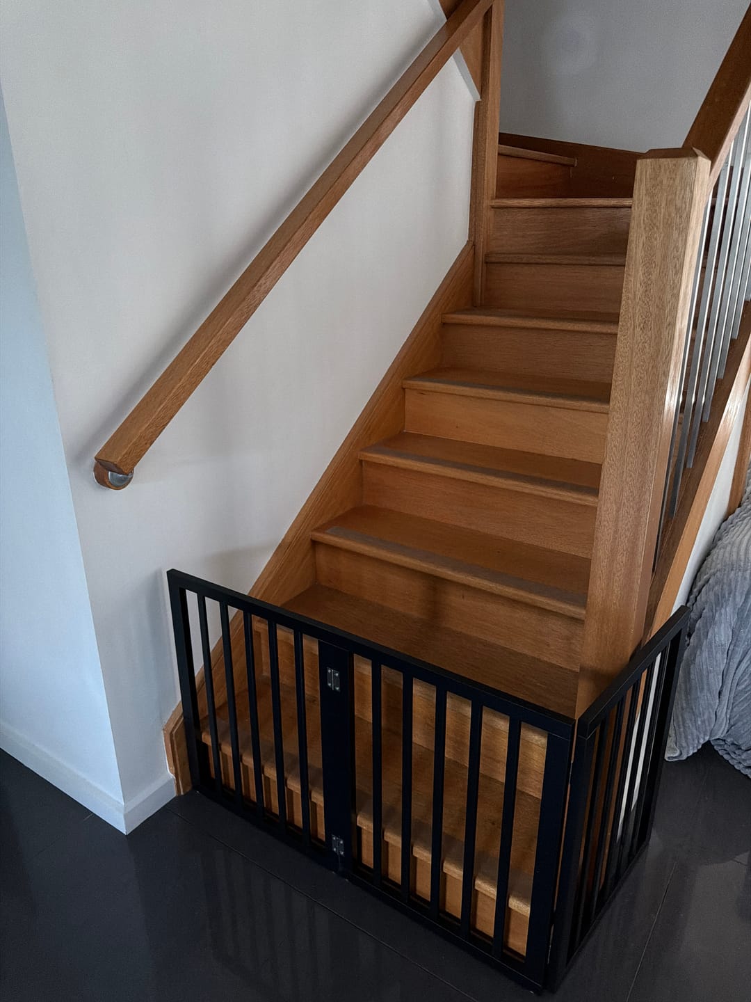 Customer photo review of Wooden Pet Gate
