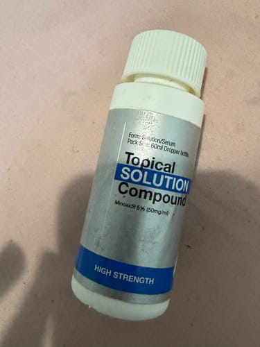 Customer photo review of Minoxidil High Strength (5%) SOLUTION, 3x60ml pack