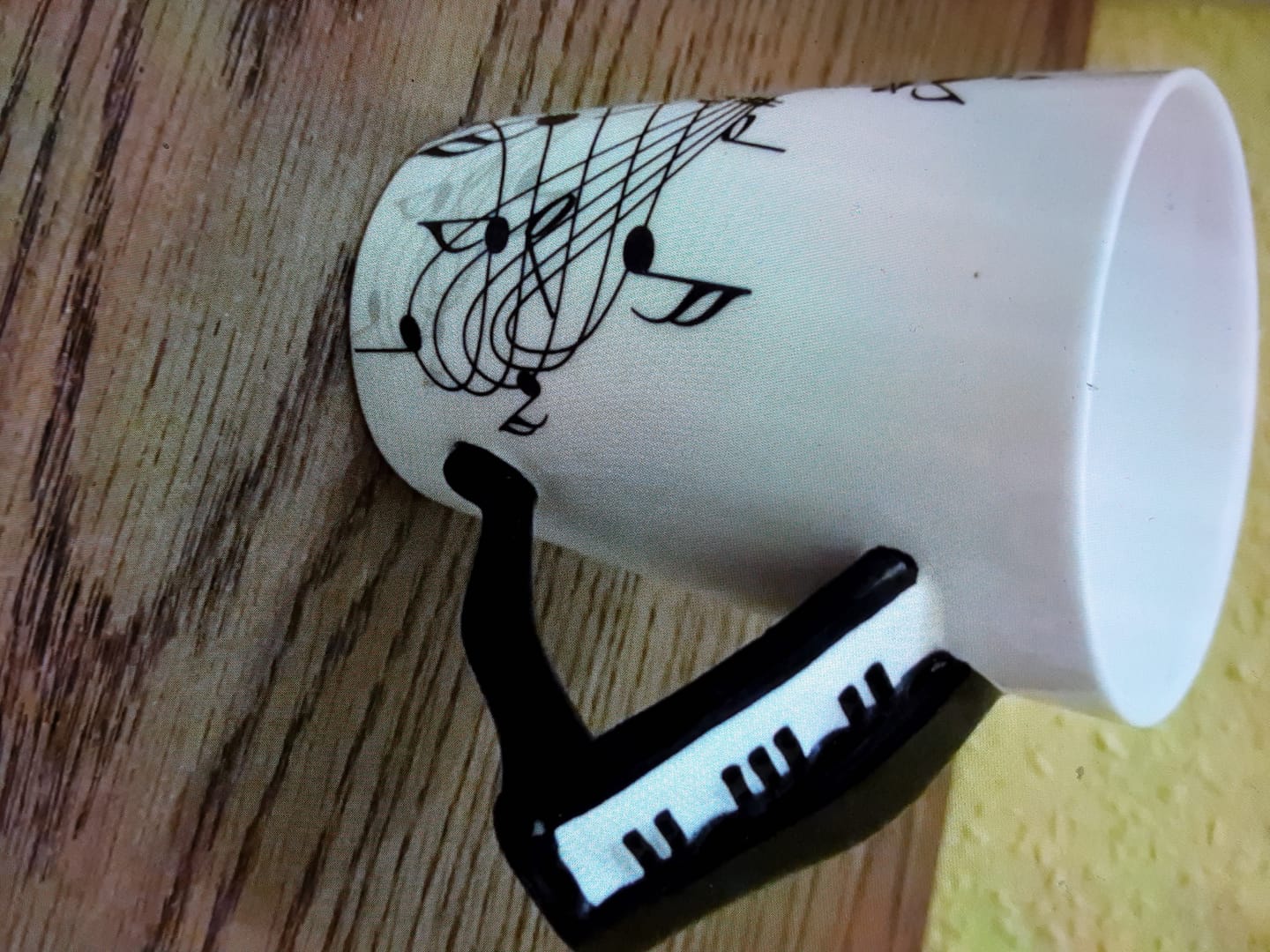 Customer photo review of Originelle Tasse – Klavier