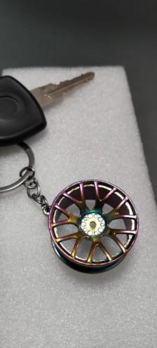 Customer photo review of Mini Wheel Keychains