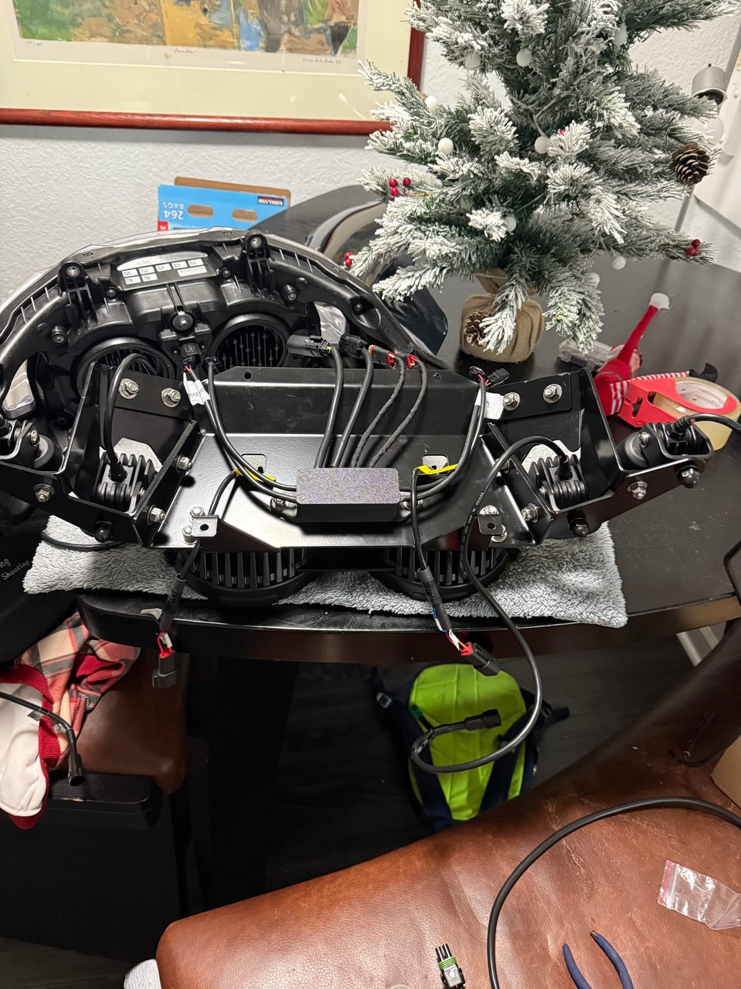 Customer photo review of Full Deck Headlight Kit with Denali Lighting for '24+ Harley-Davidson Road Glide by Kraus Motor Co