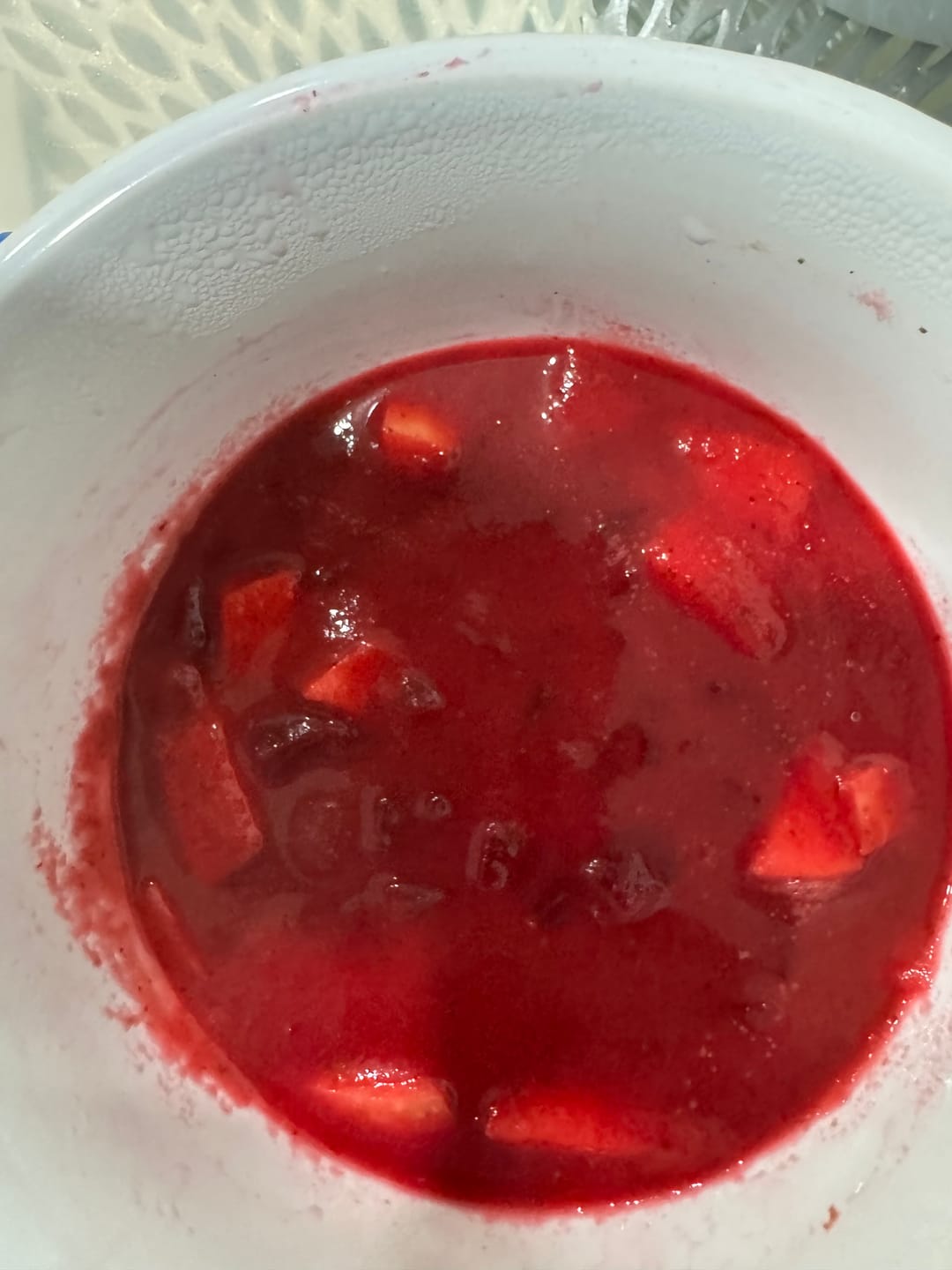 Customer photo review of Beet & Apple Soup
