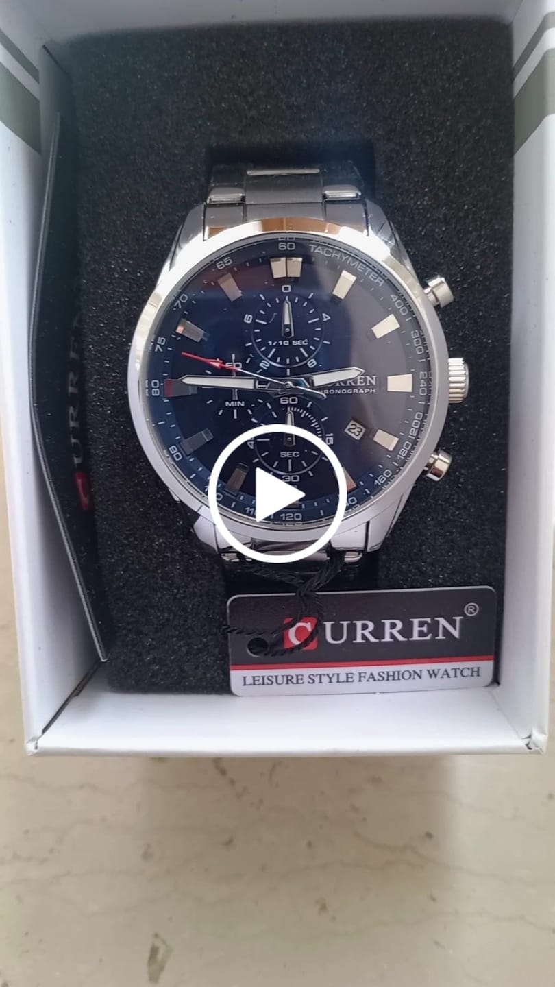 Customer video review of Curren Monte Carlo® orologio uomo acciaio